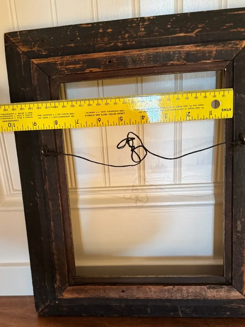 Antique Victorian Wood Picture Frame Gilt Liner Fits 8x10 Walnut Deep Profile